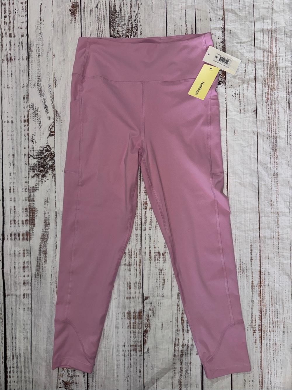 Halfdays Camille 7/8 Trail Leggings High Rise Size Large Compression Amethyst